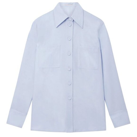 STELLA MCCARTNEY SHIRT WOMEN'S MED  (  pointed-collar flannel shirt  ) - Picture 1 of 5